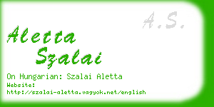 aletta szalai business card